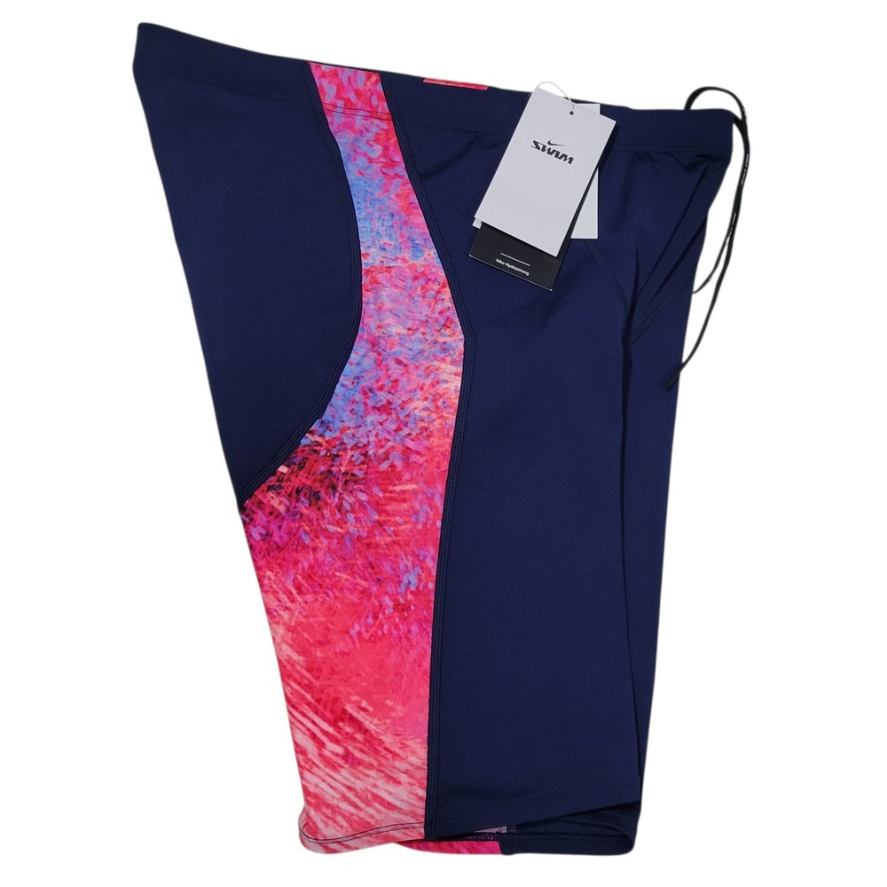Nike Swim Jammer Swimsuit Shorts Mens 36 Blue USA Olympic Team Hydrastrong NEW - Picture 4 of 12